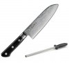 Nóż Santoku 17cm Tojiro DP37 PLUS ostrzałka Taidea T0825D